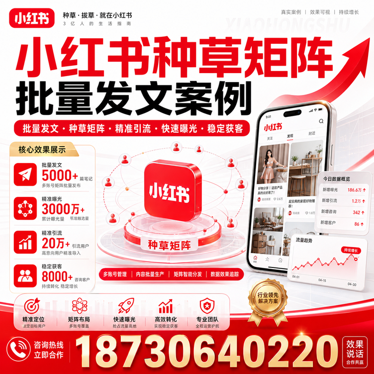 银川小红书种草矩阵批量发文案例